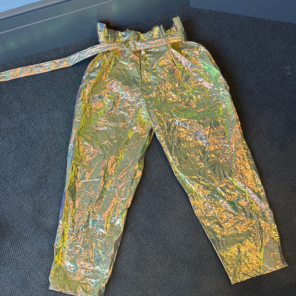 The Phluid Project Iridescent Gold Trousers